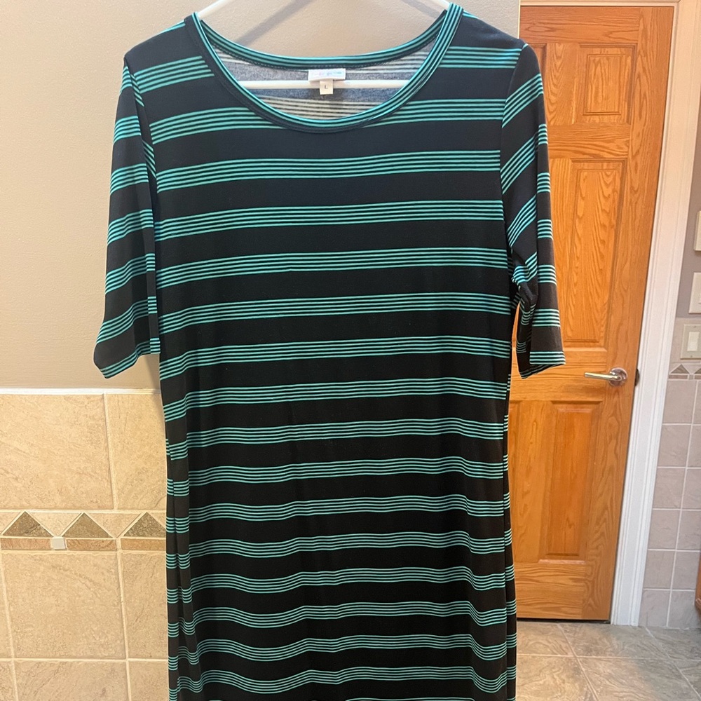 LuLaRoe long striped dress